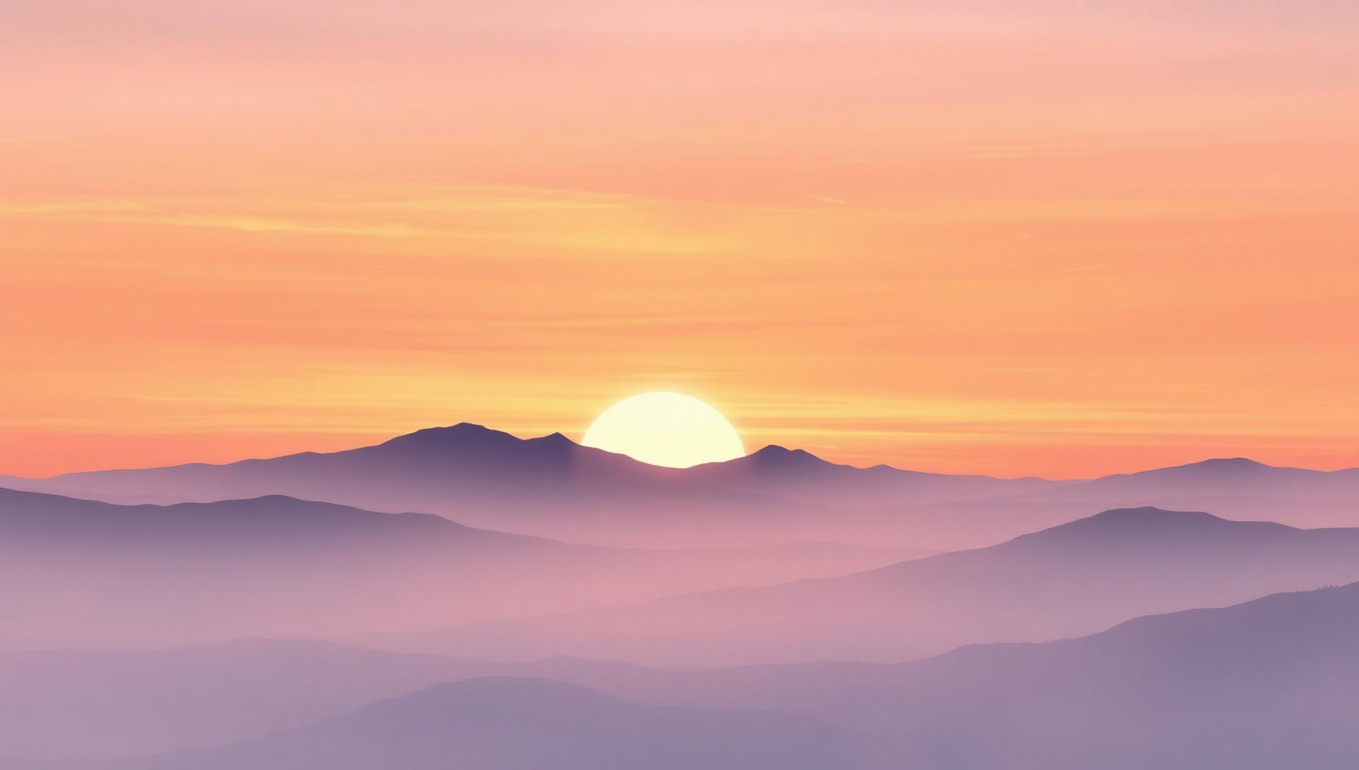 Alba sulle montagne — un nuovo inizio